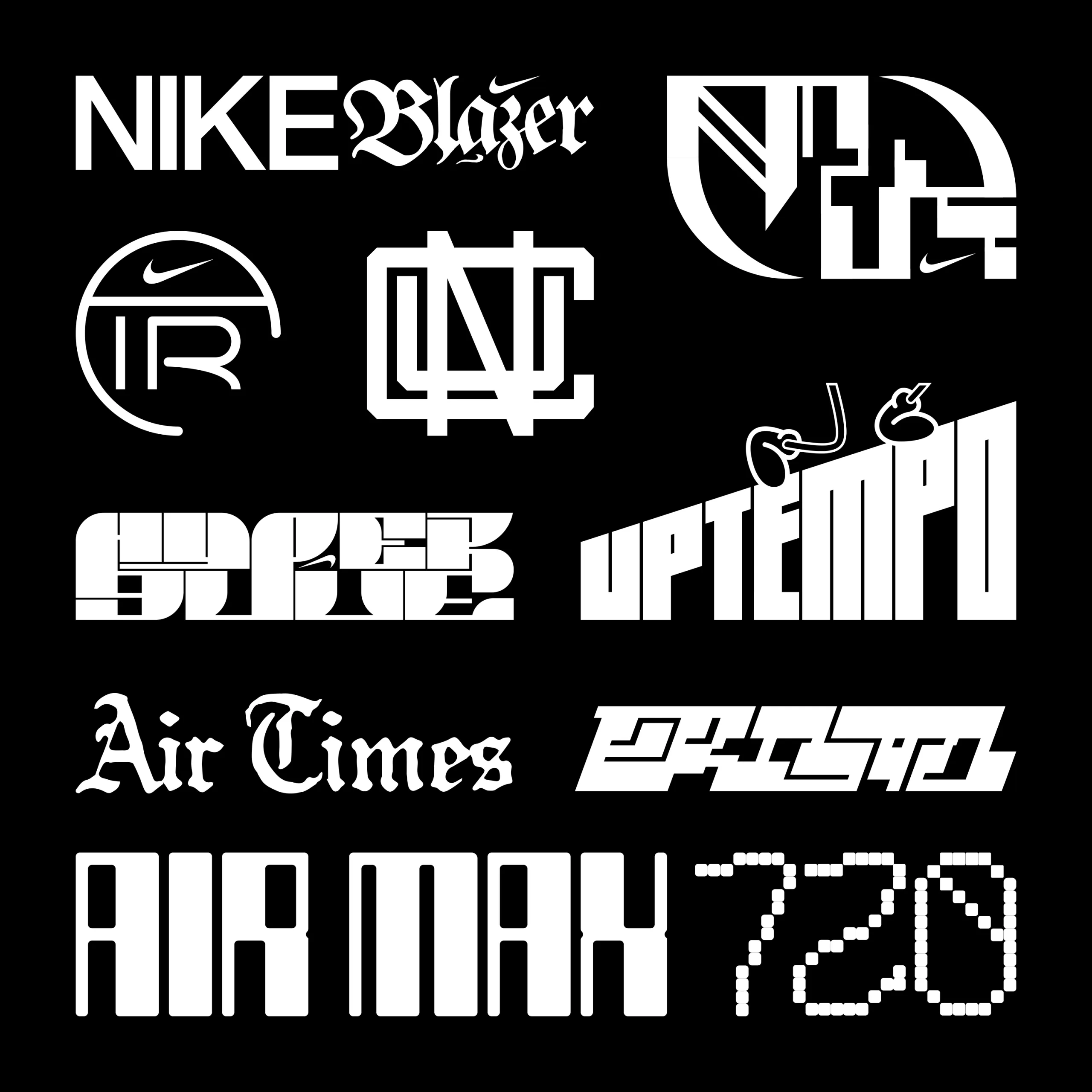 nike tuned types